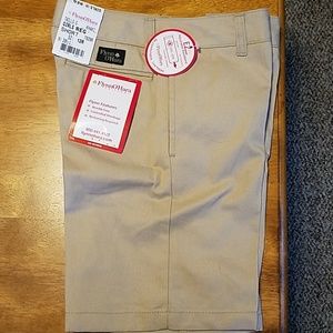 Khaki uniform shorts